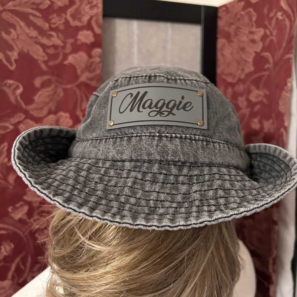 Maggie Gray Denim Bucket/Cowboy Hat
